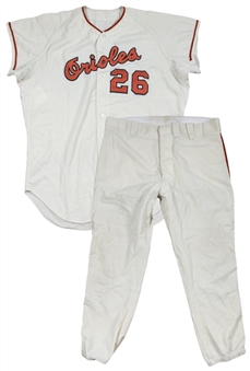 1966 Boog Powell Game Used Baltimore Orioles Home Uniform (MEARS A9.5)